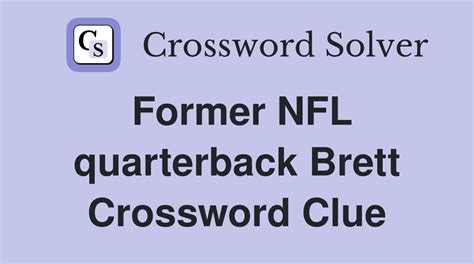 Former NFL quarterback Dilfer crossword clue