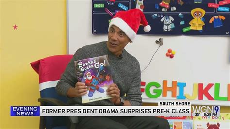 Former President Obama surprises South Shore preschoolers