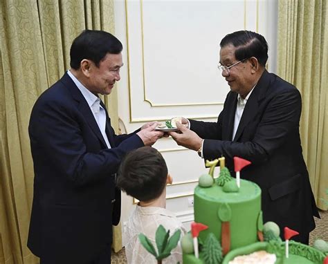 Former Thai Prime Minister Thaksin Shinawatra seen in video at Cambodian leader’s birthday party
