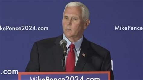 Former VP Mike Pence reacts to Trump indictment during campaign stops in NH