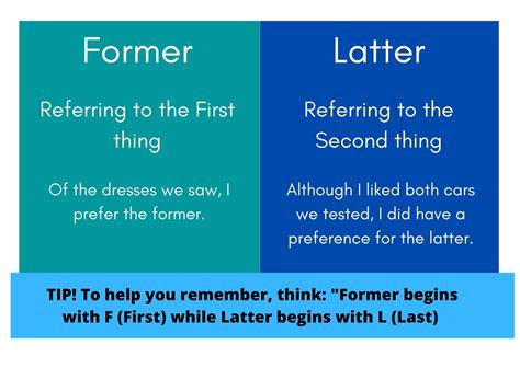 Former vs. Latter Meaning and Use BusinessWritingBlog