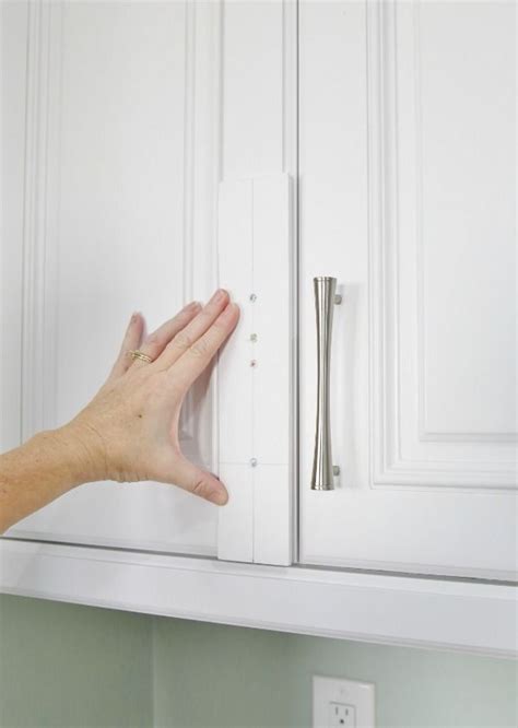 Formidable Template For Installing Hardware Kitchen Cupboard