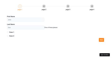 Formik Wizard Form Codesandbox
