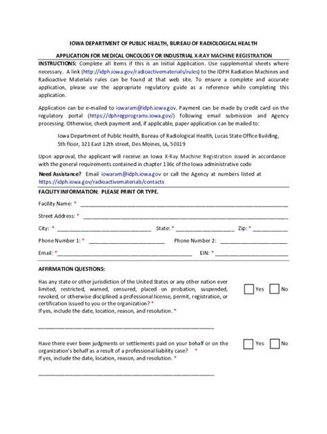 Forms: Radiologic Health Branch - California