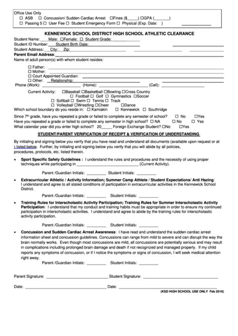 Forms – Athletics – Hill City Middle School