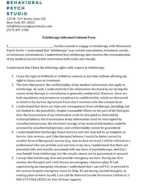 Forms Behavioral Psych Studio