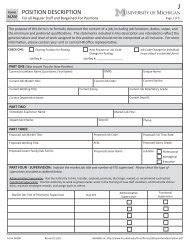 Forms Human Resources - University of Michigan