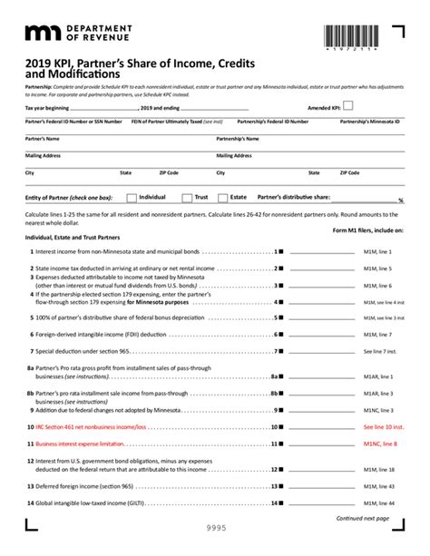 Forms List - Minnesota