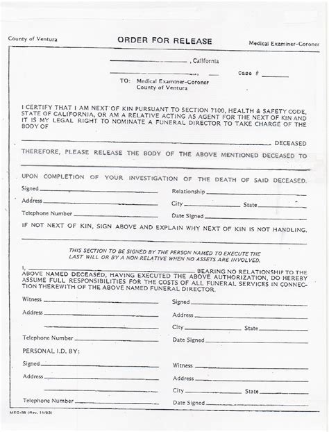 Forms for Funeral Homes, Crematories, Mortuaries, and Coroner’s …