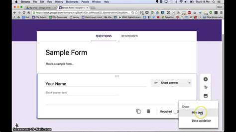 Forms from Google Drive YouTube