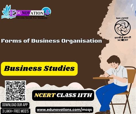 Forms of Business Organisation MCQ Class 11 - Arinjay Academy