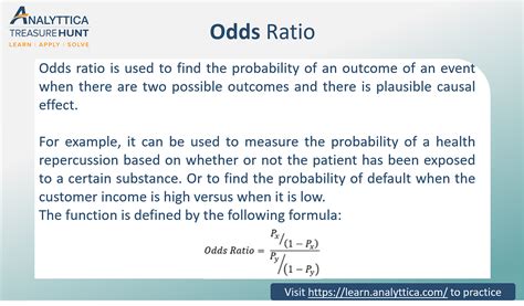 Formula of odds ratio. Fractional odds are sometimes called British odds or traditional odds. They are written as a fraction, such as 6/1, or expressed as a ratio, like six-to-one. Decimal odds represent the amount that ... 