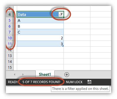 Formula to check if table is filtered - Excel and Access, LLC