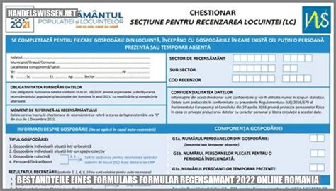 Formular recensamant 2024 - Platformă Recensământ online