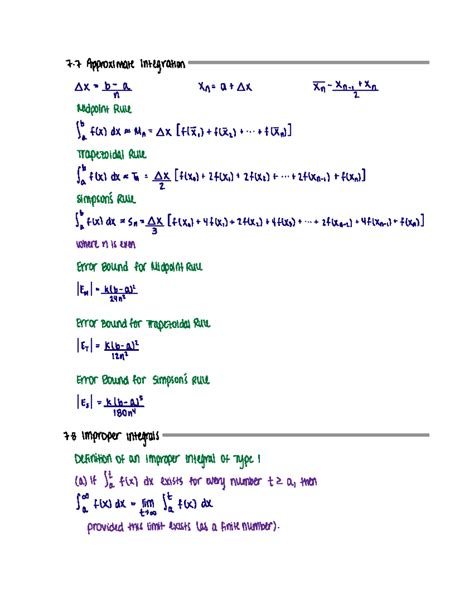 Formulas For Exam 2