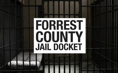 Forrest county jail docket 2022. Jail Docket for the Week of February 17, 2022. By STAFF REPORTS. Thu,02/17/22-10:15AM, 2,158 Reads. Jail dockets for Forrest and Lamar counties are provided to the Pine Belt News as a public records service. Arrest records are current for the week prior to publication. 