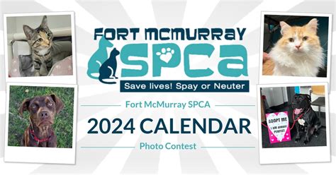 Fort McMurray SPCA on LinkedIn The FMSPCA 2023 Calendar Contest is