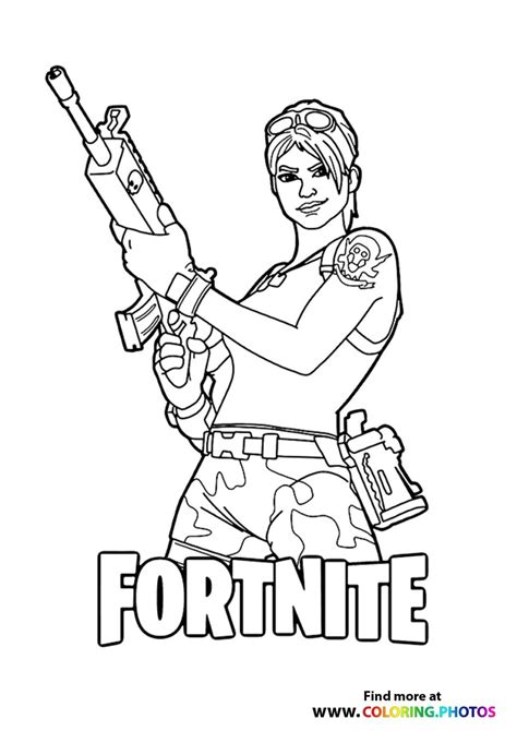 Fort Nite Coloring Page