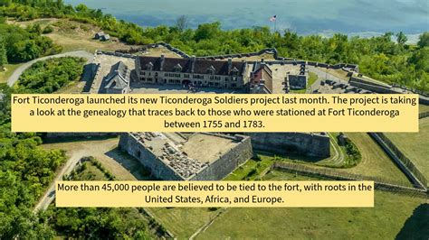 Fort Ticonderoga tracing the genealogy of local history