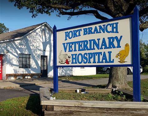 Fort branch vet. Fort Branch Veterinary Hospital, established in the 1950s, is a trusted source for exceptional veterinary care in the Fort Branch area. With over 60 years of experience, the hospital is committed to providing the best possible care for cats and dogs. Their walk-in animal hospital services offer convenience and exceptional care to the community ... 