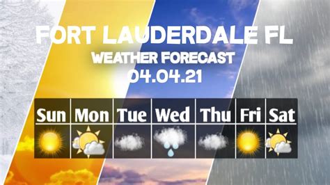 Fort Lauderdale FL. 26.15°N 80.14°W. Last Update: 2:50 pm EDT Oct 11, 2023. Forecast Valid: 3pm EDT Oct 11, 2023-6pm EDT Oct 17, 2023. Forecast Discussion. . 