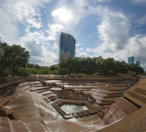 The Fort Worth Water Garden is free - no tickets required. Open 7 am - 10 pm daily. It is a man made - below street level city park with wonderful water falls and calming sounds of water flowing over concrete barriers. It is large - covering over four acres and is between Commerce and Houston Streets near the Convention Center and across from .... 