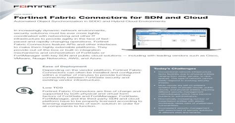 FortiCWP 4.2 Use Case Demos Private Cloud, SDN & NFV