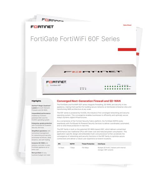 FortiGate/FortiWiFi 60E Series Data Sheet level/FortiGate...آ FortiGate