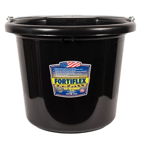 Fortiflex water bucket.  Resists cracking.  Reinforced rim & heavy ba...