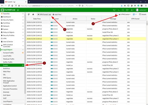 Fortigate vpn events.  A lightweight container that connects to a FortiGate ...