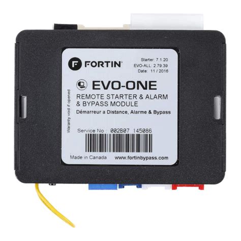 Fortin evo one programming.  EVO-ONE remote starter pdf manual download. 46...