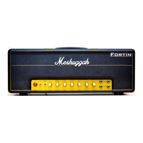 Fortin meshuggah schematic.  MESHUGGAH amplifier pdf manual download.  AA groundbreaking cre...