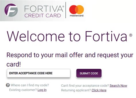 Go to www.fortivacreditcard.com from your computer, smartphone 