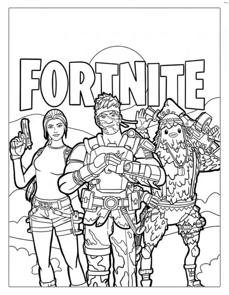 Fortnite Coloring Shee