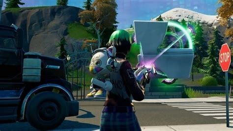 Fortnite Grab itron locations How to launch toilets with a Grab itron in Fortnite explained 
