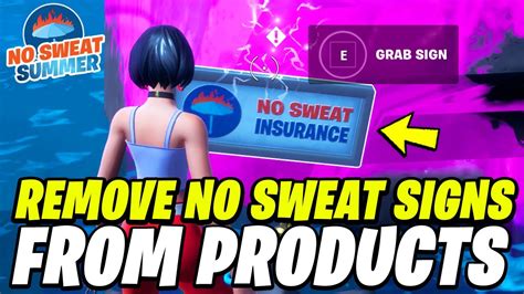 Fortnite How to Remove No Sweat Signs from Recalled Products