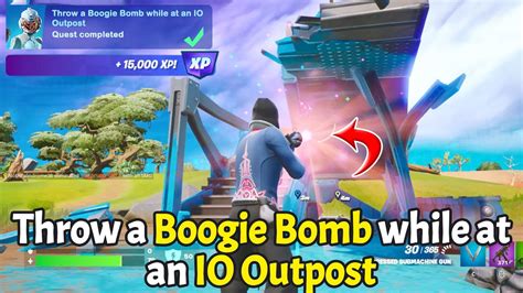 Fortnite How to Throw a Boogie Bomb While at an IO Outpost