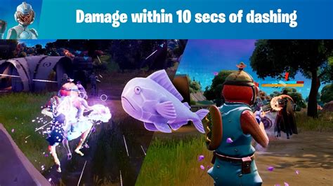 Fortnite How to damage opponents within 10 seconds of dashing with a Zero Point Fish