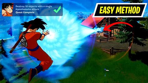 Fortnite How to destroy 10 objects with a single Kamehameha attack