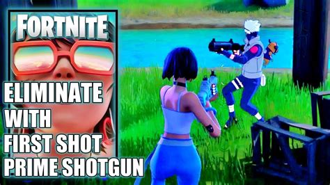 Fortnite How to eliminate a player with the first shot from the Prime Shotgun