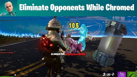 Fortnite How to eliminate opponents while Chromed