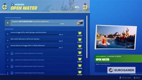 Fortnite Open Water Challenges list for Week 2 