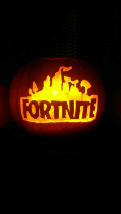 Fortnite Pumpkin Template
