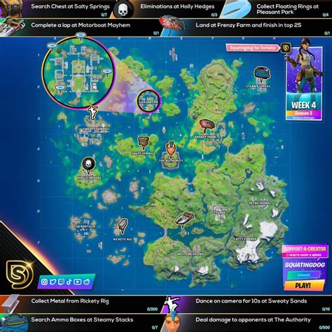 Fortnite Season 3 Week 4 Challenges Guide Cheat Sheet Pro Game Guides
