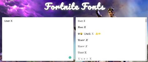 Fortnite Username Font Symbols Free Crafting Fonts & Graphics