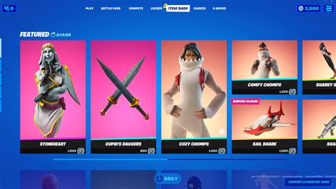 Shop Items on January 21st, 2023. Item Shop. The item shop lets you purchase skins with Vbucks. The content rotates on a daily basis. You can use Code Skin-Tracker to support us!. 