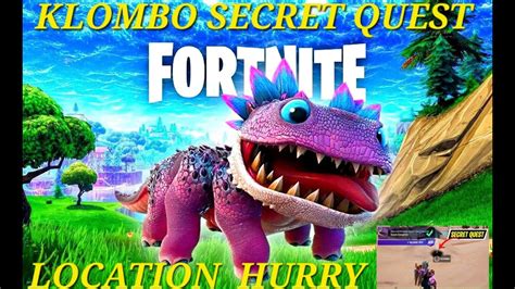 Jan 19, 2022 · Once players feed a Klombo ten berries, whether in a single match or multiple, they should be given the reward and see a green checkmark on the quest. Fortnite is out now for PC, PS4, PS5, Switch ... 