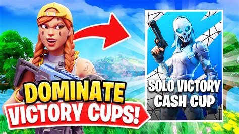 Solo Victory Cash Cup. This event has cash prizes and is only available for players in Contender League or higher. This tournament occurs across two rounds, with the top players from Round 1 advancing to Round 2. EU, NA - Top 7500; BR, ASIA, ME, OCE - Top 2500. Players will win prizes for achieving a Victory Royale in Round 2.. 