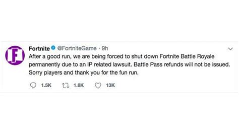 Fortnite Status on Twitter: "We're beginning to disable matchmaking in preparation for the v19.40 update, with server downtime beginning soon. We’ll let you all know when …