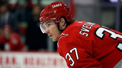 Forward Andrei Svechnikov is back on the ice for the Carolina Hurricanes at training camp
